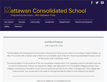 Tablet Screenshot of mattawanschools.org